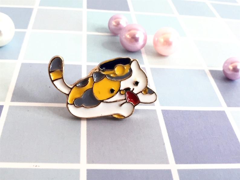 Cat Enamel Pin Pin Enamel Pin Lucky Cat Enamel Pin Set Pins Etsy Australia