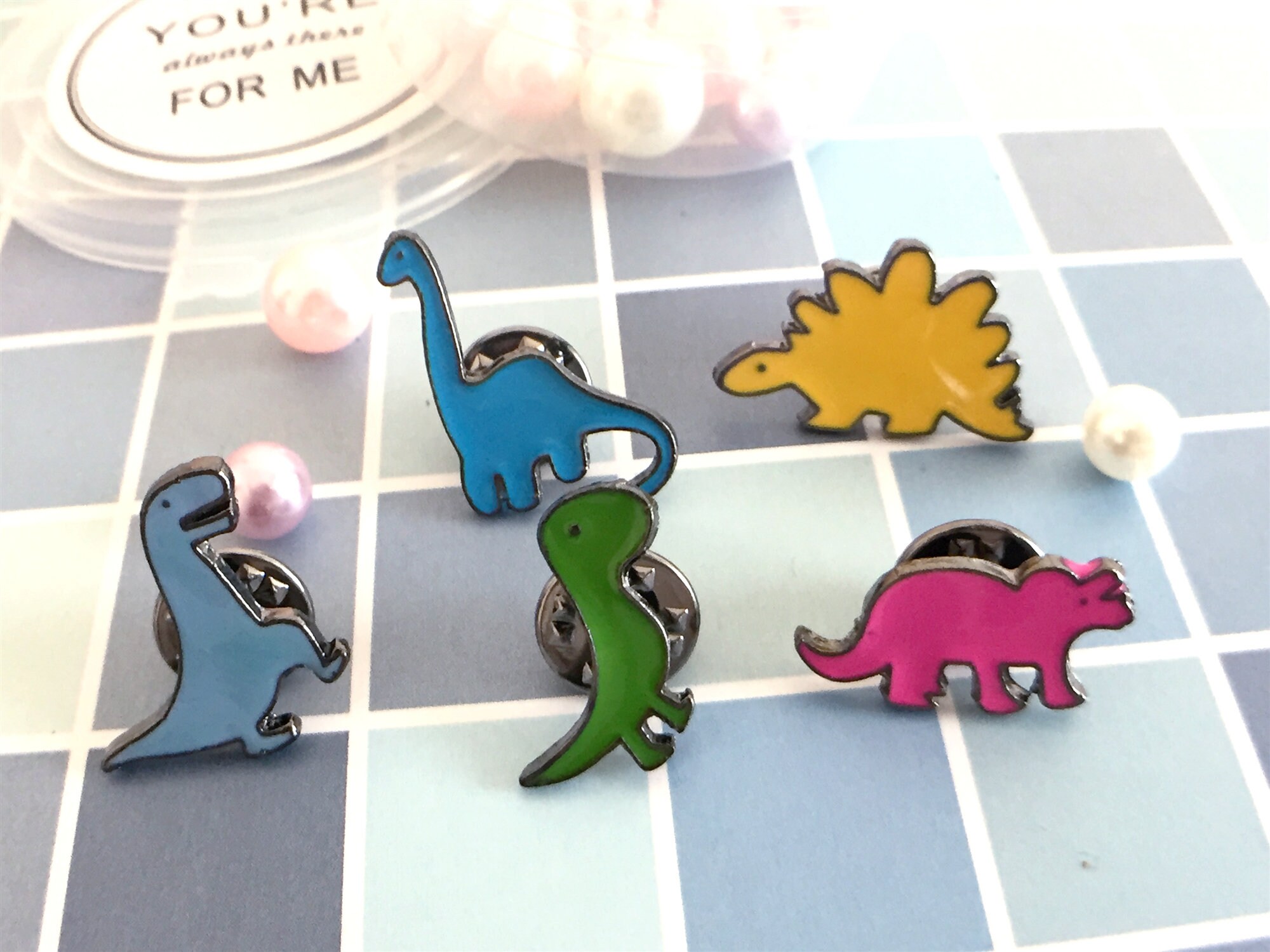 Cute Dinosaur Pin Animal Enamel Pin Pin Enamel Pin Enamel Pin Etsy