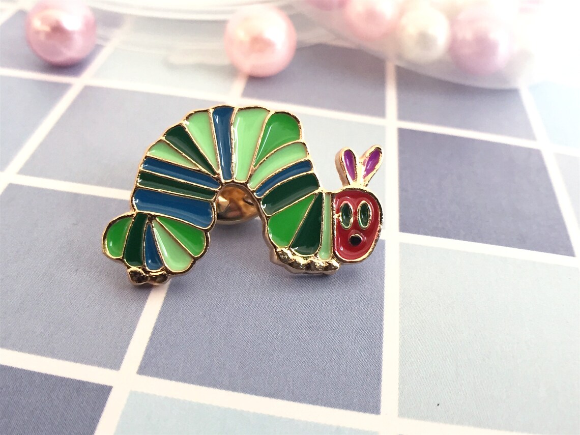 Caterpillar Enamel Pin Enamel Pin Set Pins Enamel Pins Lapel Etsy