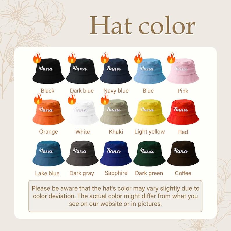 Personalized Bucket Hats, Adults/Kids Bucket Hat, Hats with Name/Logo, Custom Embroidered Hat, Boys Beach Hat, Girls Sun Hat, Summer Gift image 4