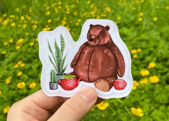 Djungelskog Bear Sticker Journalling, Scrapbooking Animal Lover, Ikea  Inspired Eco Friendly Gift Cottagecore -  Canada