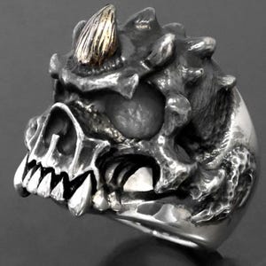 Oni Ring halbes Gesicht