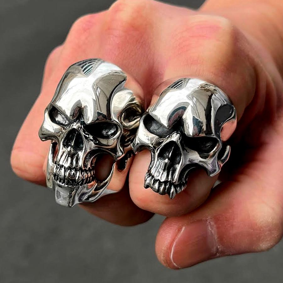 Standard Half Skull Ring - Etsy