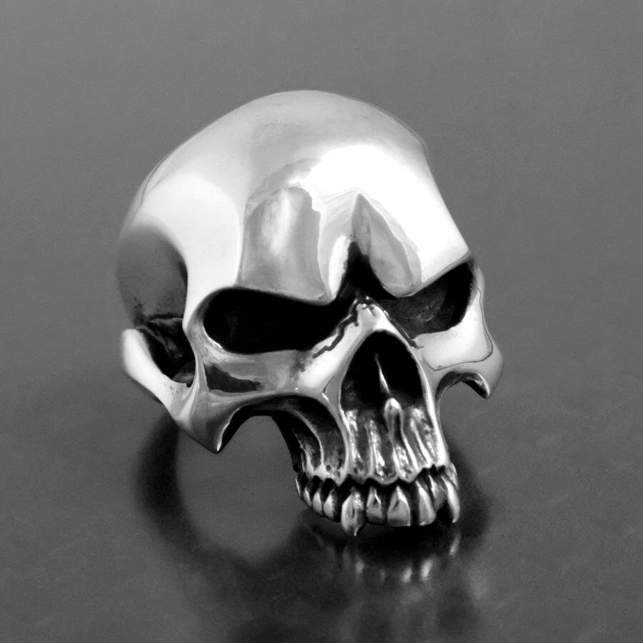 Standard Half Skull Ring - Etsy