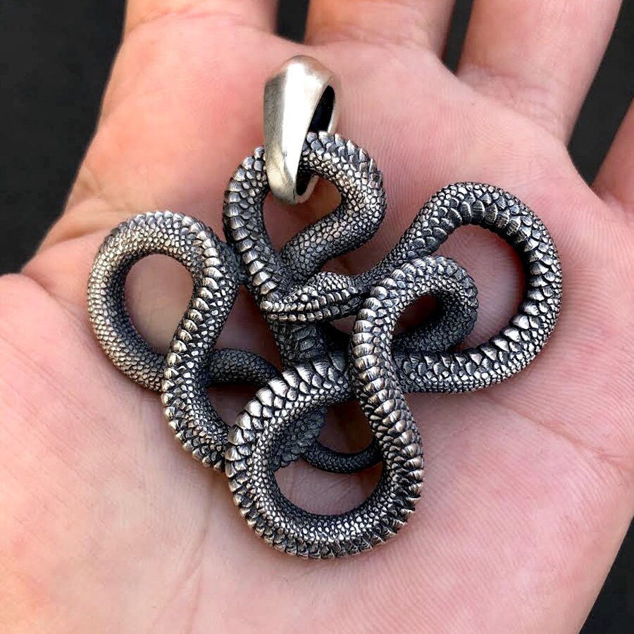 Snake Pendant - Etsy