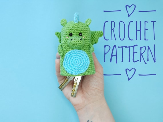 Crochet key pouch sale