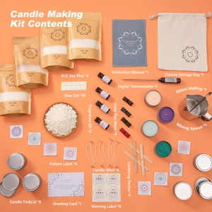 Hearth & Harbor DIY Candle Making Supplies, 5lb Soy Wax with Value Pack  Accessories