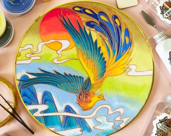 Cloisonne DIY Kitphoenix, Applicable to Adults and Beginners,home  Decoration 