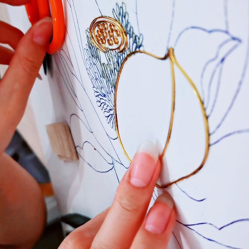 Cloisonne DIY Material Kit Glue for Pasting Gold Wire Etsy