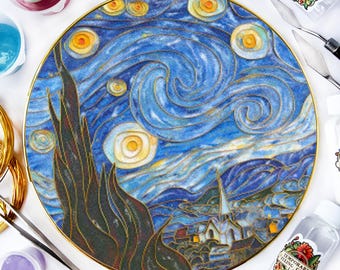Starry Night Cloisonne DIY Kit-Perfect Gift for Art Lovers-Art Kits For Home