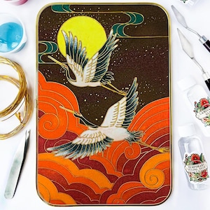 Kits de pintura cloisonné de la serie Crane para principiantes Ideas de manualidades y arte para adultos