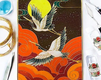 Crane Series Cloisonne Painting DIY Kits For Beginners Adult Arts And Crafts Ideas