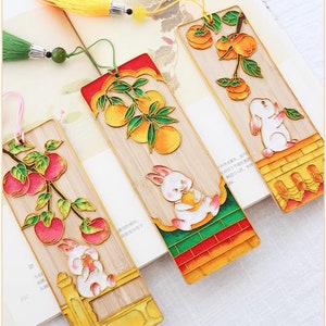 Cloisonne DIY Kit, DIY Bookmarks, “Forbidden City bunny”Series DIY kit,Includes All Tools