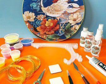 DIY Cloisonne Kit - Red-Crowned Crane Pattern - Perfect for Artistic Home  Decor and Unique Gifts