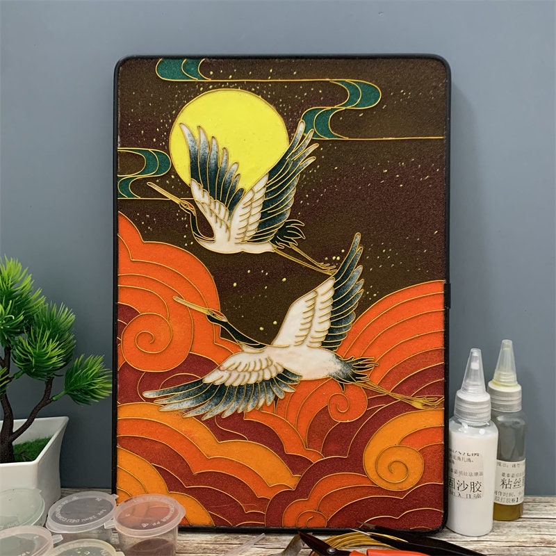 Cloisonne DIY Kit,applicable to Adults and Beginners,cloisonne Peacock Diy  Kit,diy Home Decoration 