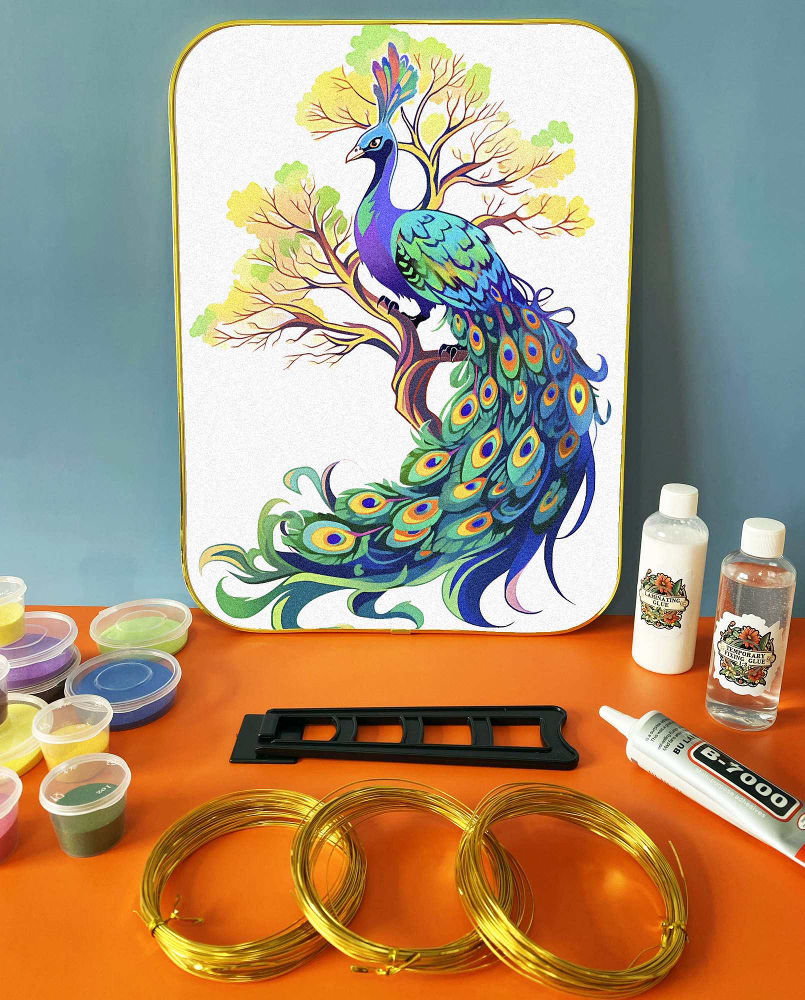 Buy Cloisonne DIY Kit,applicable to Adults and Beginners,cloisonne Peacock  Diy Kit,diy Home Decoration Online in India 
