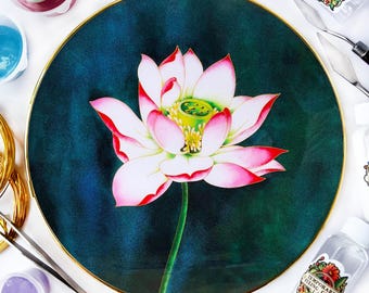 Cloisonne Lotus Blossom Art Kit for Beginners – Modern DIY Craft for Adults