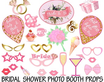 Bachelorette booth props printable bridal shower bachelorette party decorations photo booth props bridal shower props  printable hen party