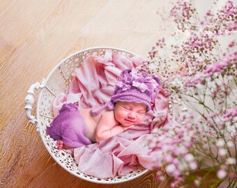 Newborn girl floral composite backdrops photography digital background newborn instant download photoshop background