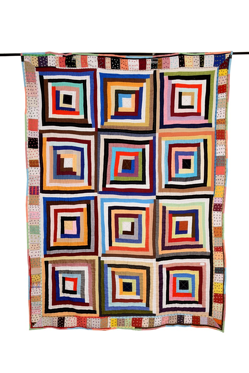 Linen Kantha Quilt /twin Size Quilt /toddlers Quilt/ Patchwork Etsy