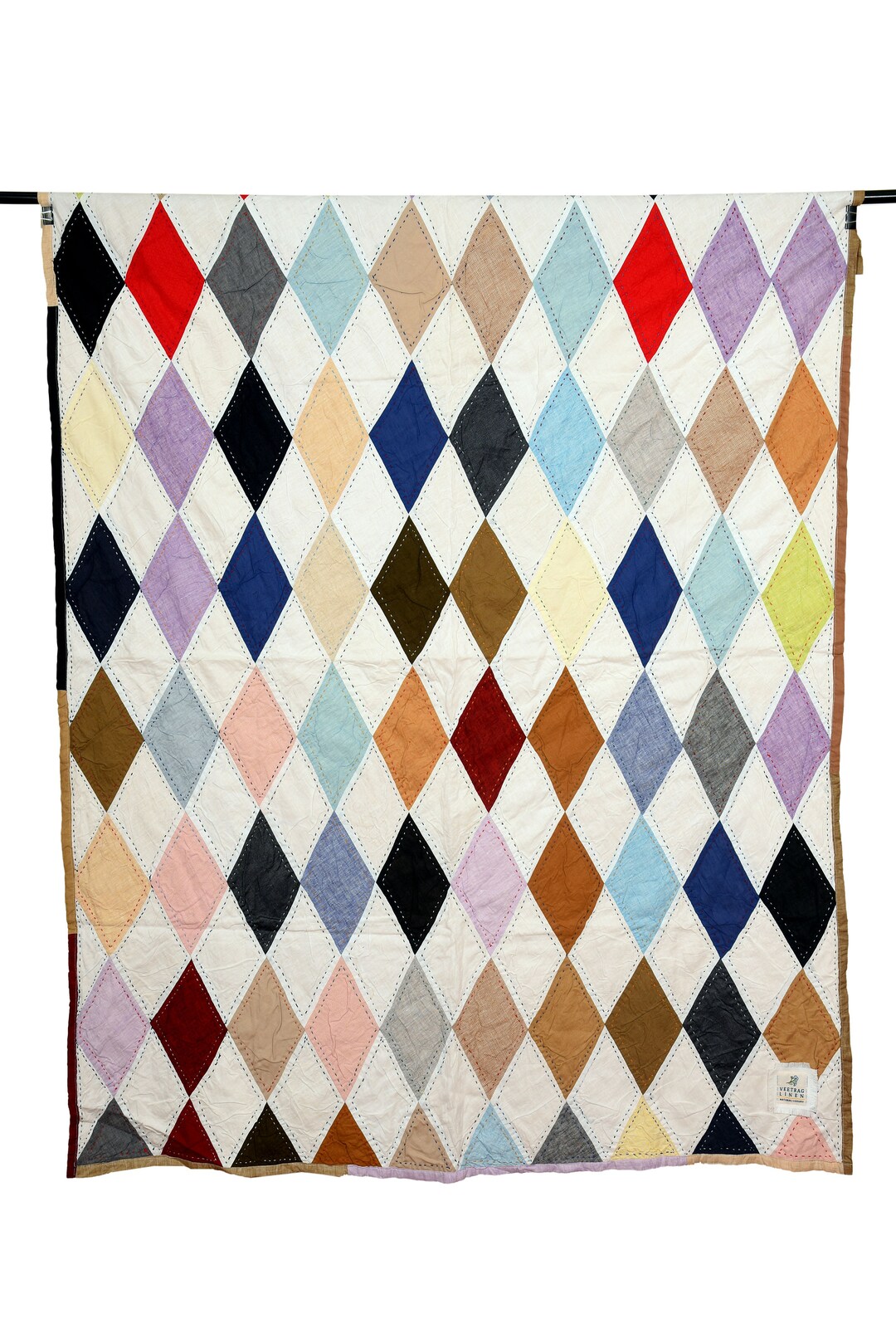 Linen Kantha Quilt 45 X 65 Inch/ Queen Size Quilt /cotton Etsy