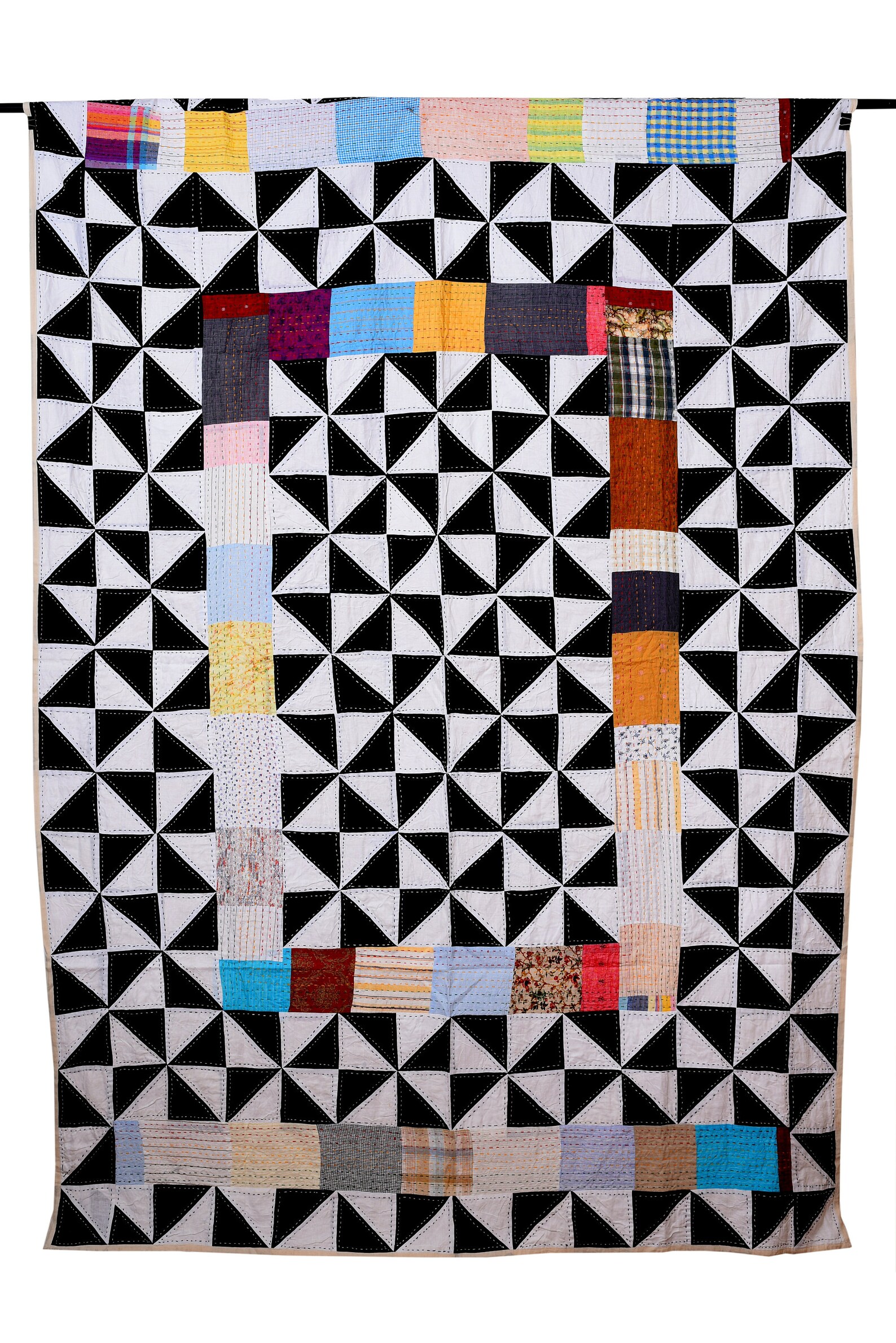 Linen Kantha Quilt Stonewashed linen quilt Patchwork Etsy