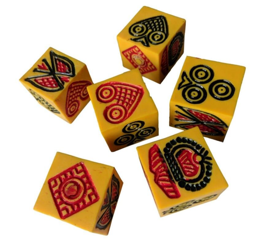 Traditional Dice Crown and Anchor Jhandi Munda Medium Set of 6 Etsy