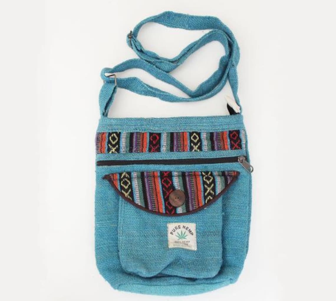 Men's Womens Hemp Messenger Bagcrossbody Shoulder Bags Etsy UK