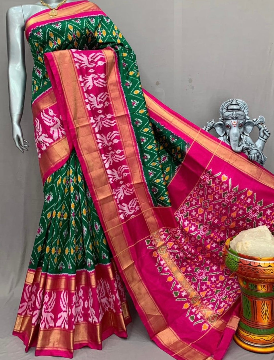 Cost of ikkat pattu sarees cheap