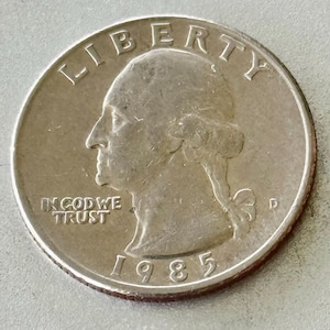 1985 D Washington Quarter