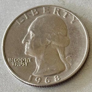 1968 Washington Quarter