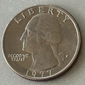 1977 D Washington Quarter