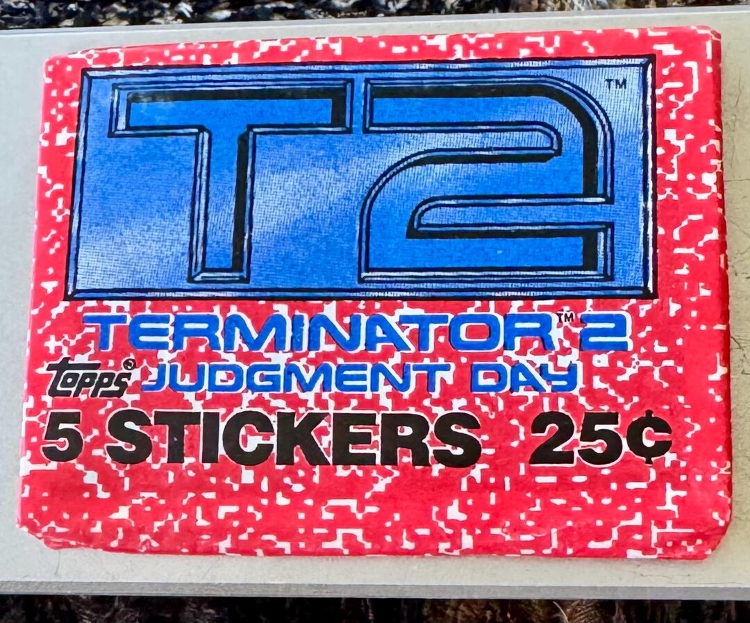Terminator 2 Sticker Cards 1991 Topps Terminator 2 Judgement Day Movie Sticker Cards in Package - Etsy