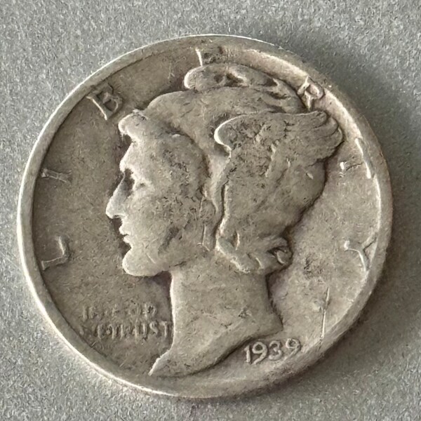 1939  Silver Mercury Dime