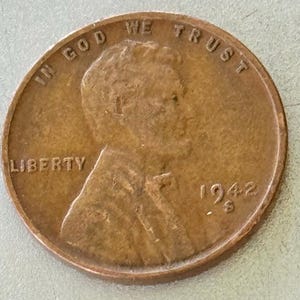 1942 S Lincoln Penny