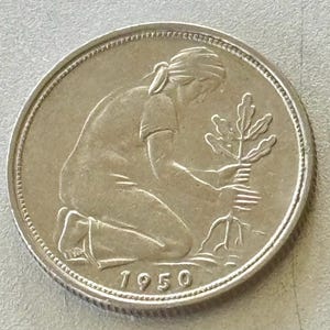 1950 D 50 Pfennig, Germany