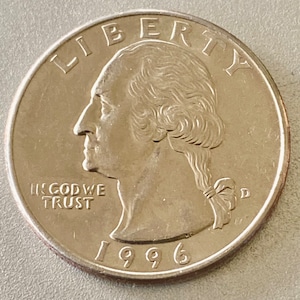 1996 D Uncirculated Washington Quarter