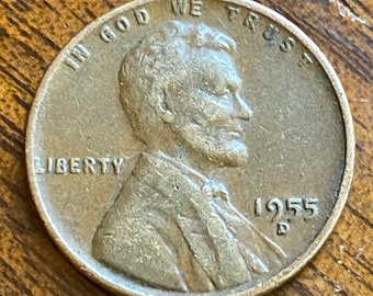 1955-D Lincoln Cent Choice BU RD to RB 