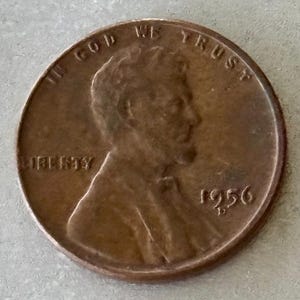 1956 Fat ‘9’ Die Chip Error Lincoln Penny