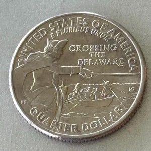 2021 P Die Chip Error Crossing The Delaware Quarter