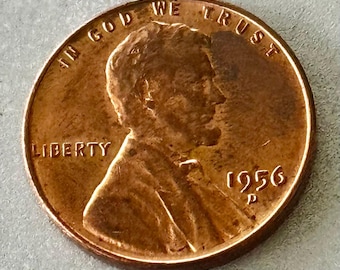 1956 D AU Lincoln Penny