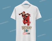 Iron Man Birthday Tshirt / Iron Man Camisa de cumpleaños