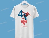 Spiderman Birthday Tshirt / Spiderman America Camisa de cumpleaños