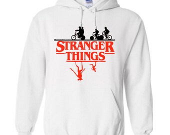 Stranger things hoodie white deals