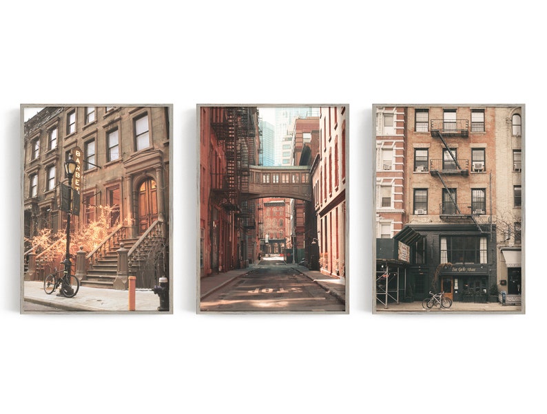 New York Art Prints New York Travel Print New York City Set Etsy
