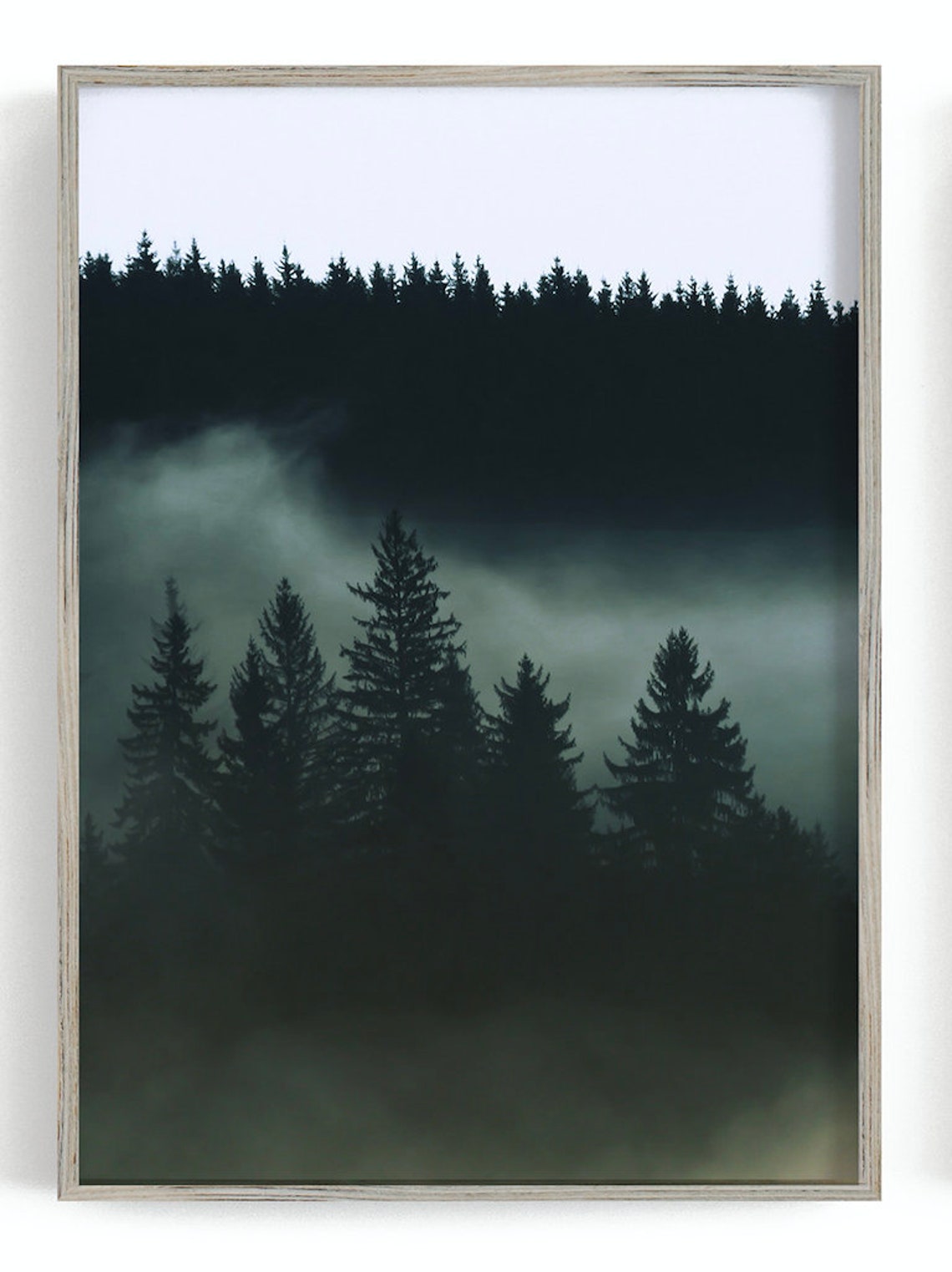 Romania Giclee Forest print set of 3 Dark Forest Print Etsy