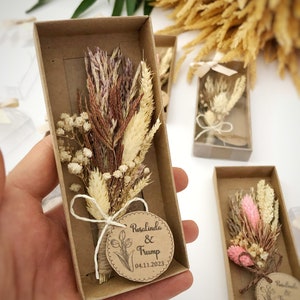 Regali personalizzati per damigella d'onore con magnete per fiori secchi, regali per magneti floreali, bomboniere per la doccia nuziale, regali da damigella d'onore alla rinfusa, doccia nuziale