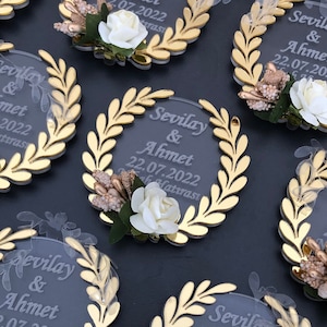 Wedding Magnet, Wedding Favors, Engagement Favors, Anniversary Favors, Plexiglass Magnet