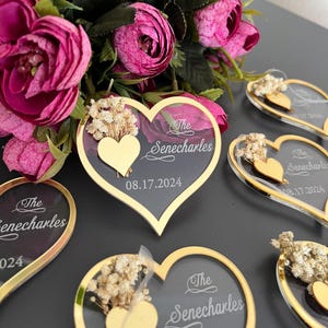 Hochzeit Herz Magnet, Gastgeschenke Hochzeit, Verlobung Gastgeschenke, Plexiglas Magnet