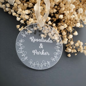 Pleksi Transparent , Personalized Wedding Arcrylic , Save The Date , hanging transparent souvenir